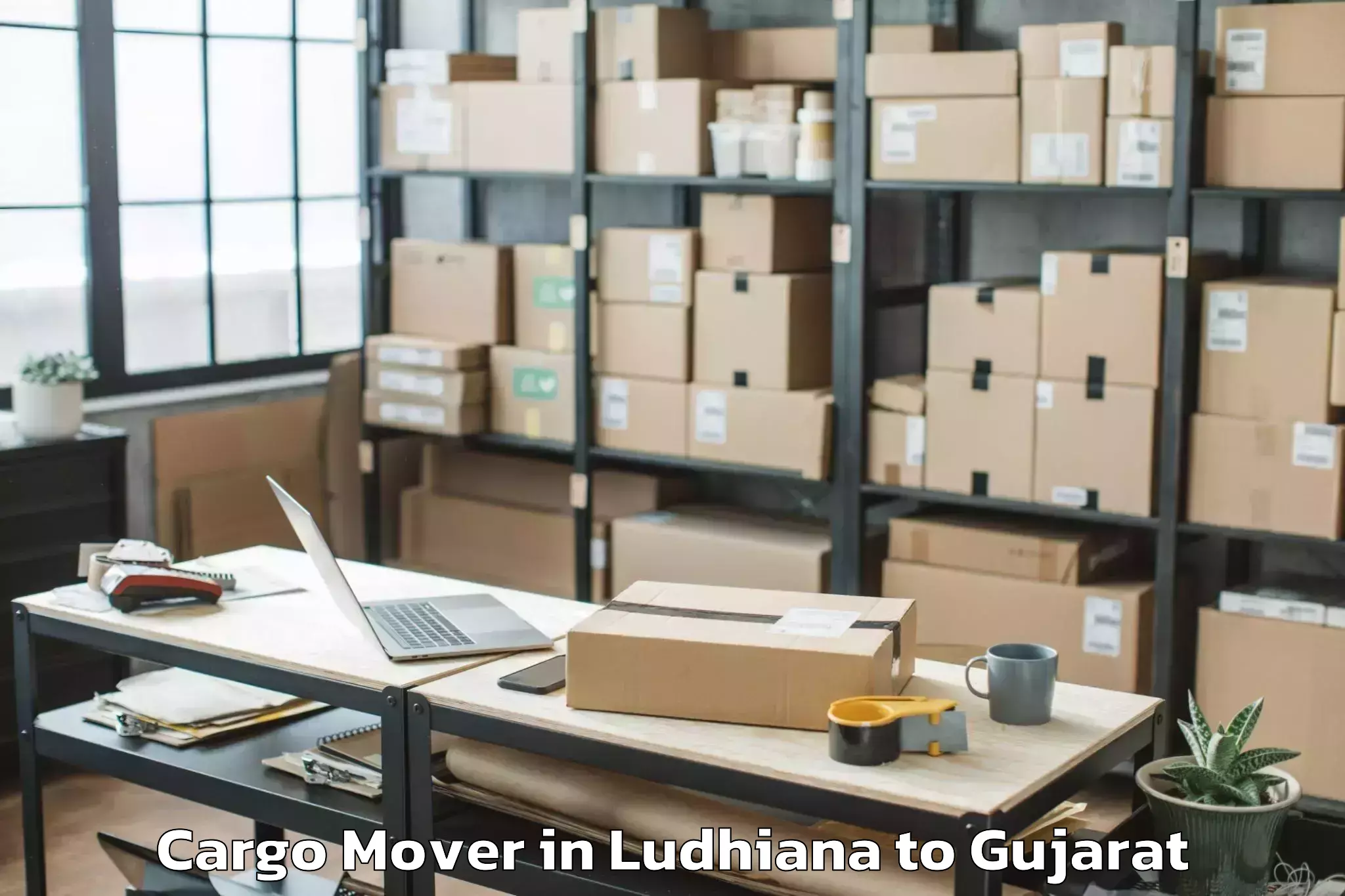 Book Ludhiana to Gusar Cargo Mover Online